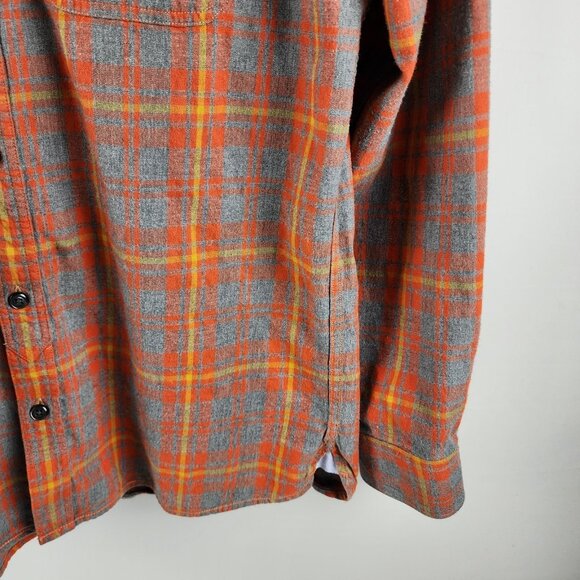 32 BAR BLUES Shirt Mens Large Multi Plaid Long Sleeve Button Up - Picture 4 of 6